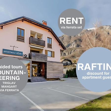 Apartments Skok With Rafting And Free Parking 博维茨 外观 照片