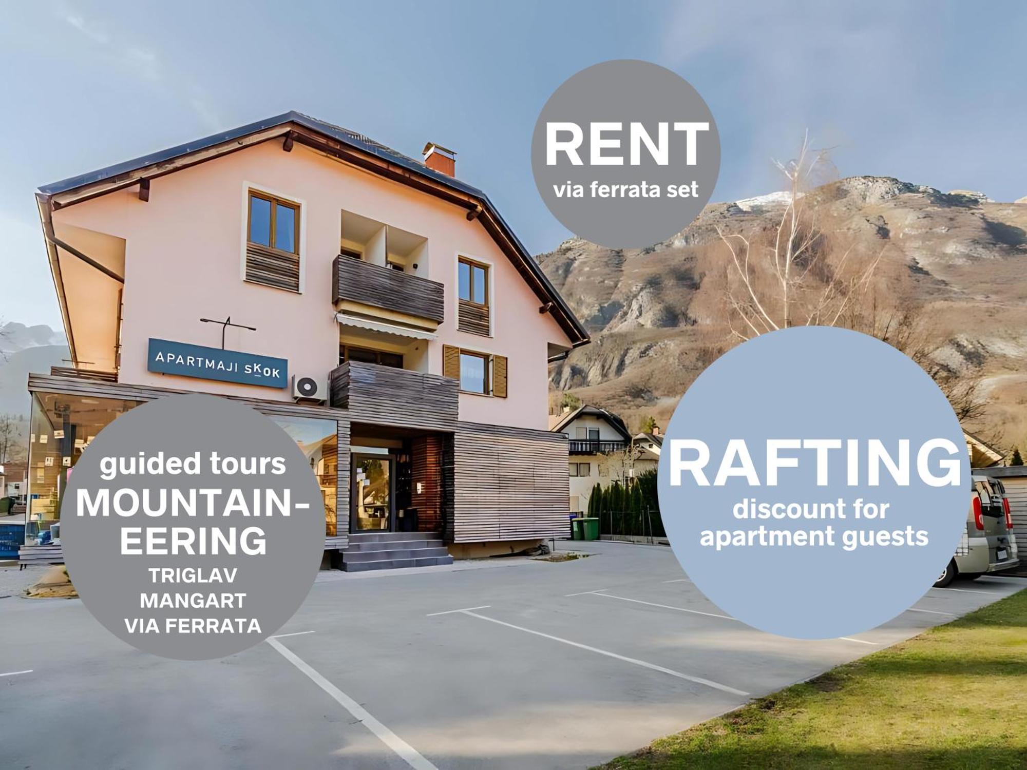 Apartments Skok With Rafting And Free Parking 博维茨 外观 照片
