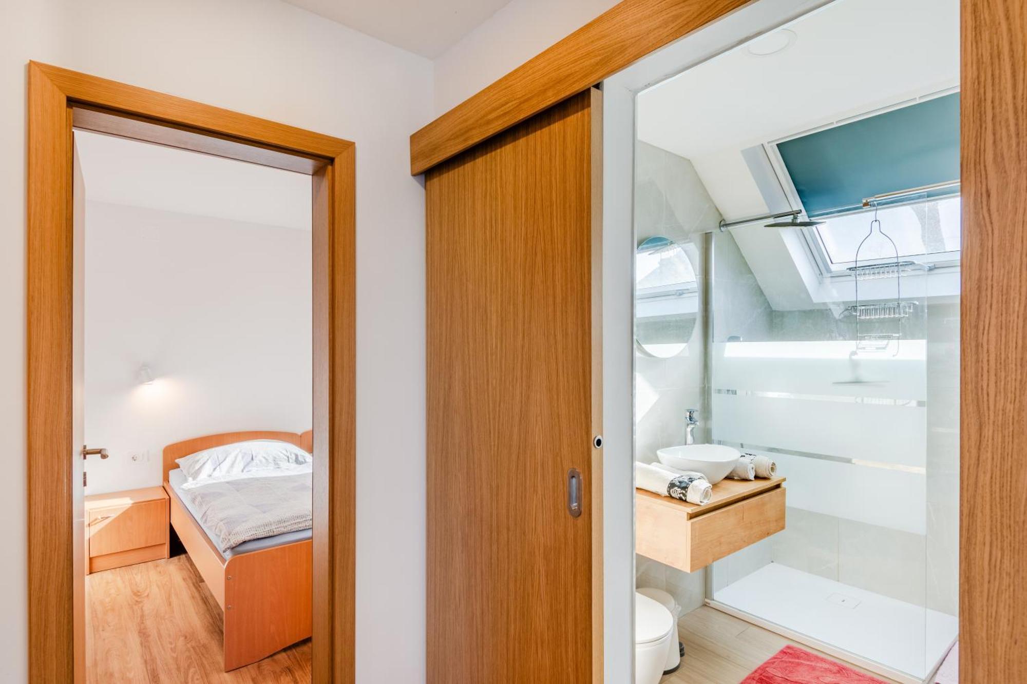 Apartments Skok With Rafting And Free Parking 博维茨 外观 照片